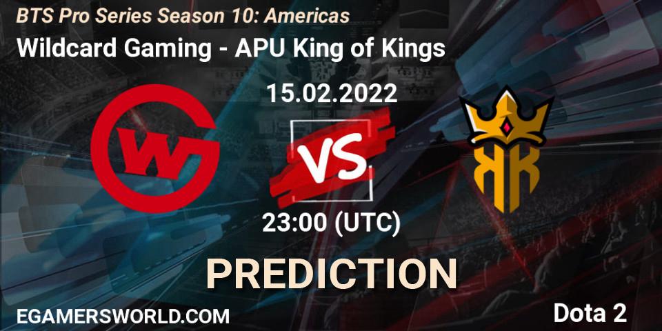 Wildcard Gaming - APU King of Kings: прогноз. 15.02.2022 at 21:00, Dota 2, BTS Pro Series Season 10: Americas