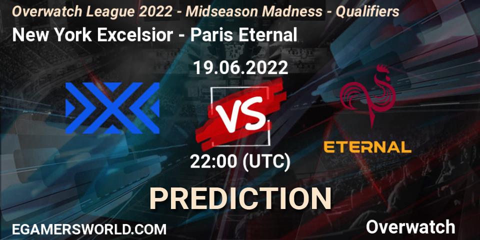 New York Excelsior - Paris Eternal: прогноз. 19.06.2022 at 22:00, Overwatch, Overwatch League 2022 - Midseason Madness - Qualifiers