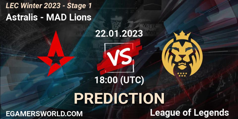 Astralis - MAD Lions: прогноз. 22.01.2023 at 18:00, LoL, LEC Winter 2023 - Stage 1