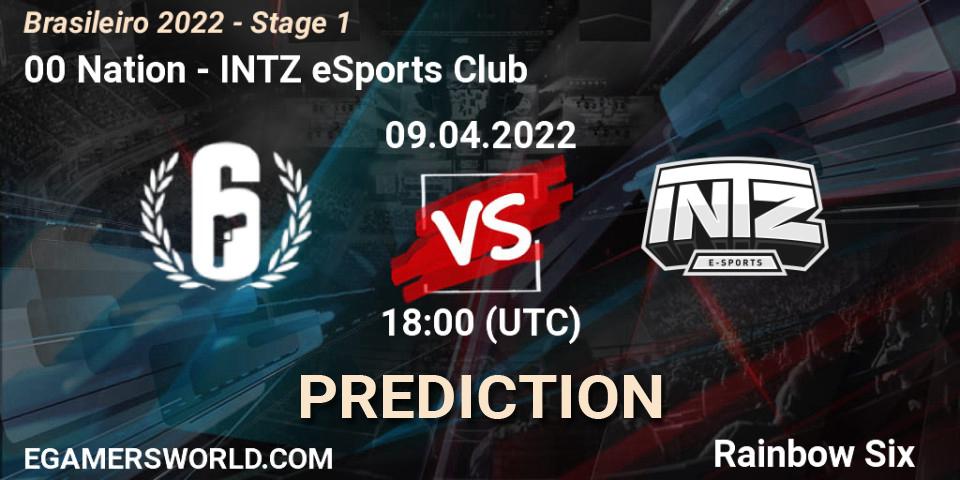 00 Nation - INTZ eSports Club: прогноз. 09.04.2022 at 18:00, Rainbow Six, Brasileirão 2022 - Stage 1