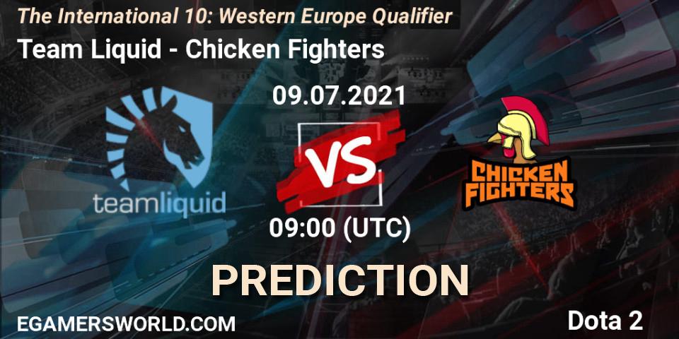 Team Liquid - Chicken Fighters: прогноз. 09.07.2021 at 09:04, Dota 2, The International 10: Western Europe Qualifier
