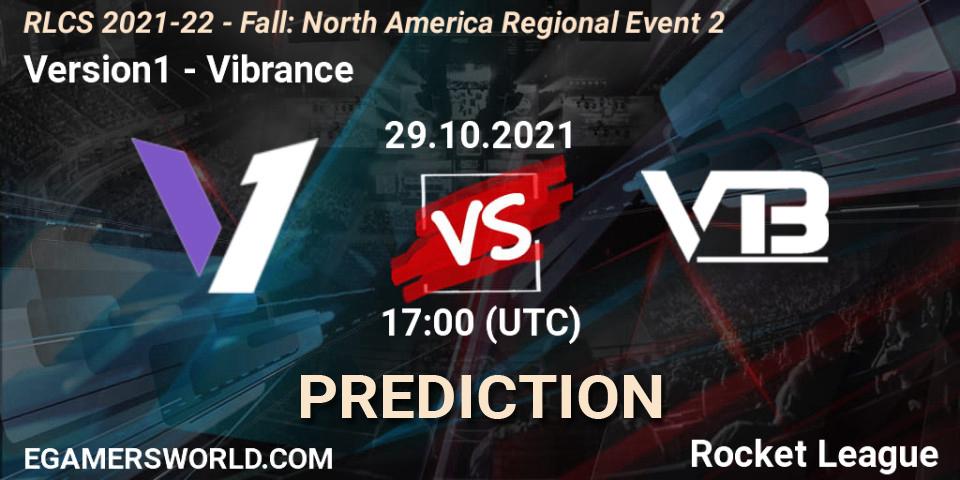 Version1 - Vibrance: прогноз. 29.10.2021 at 17:00, Rocket League, RLCS 2021-22 - Fall: North America Regional Event 2