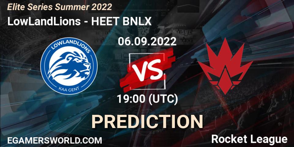 LowLandLions - HEET BNLX: прогноз. 13.09.2022 at 19:50, Rocket League, Elite Series Summer 2022