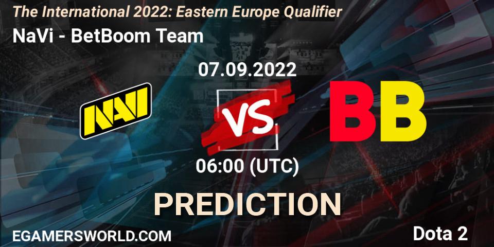 NaVi - BetBoom Team: прогноз. 07.09.22, Dota 2, The International 2022: Eastern Europe Qualifier