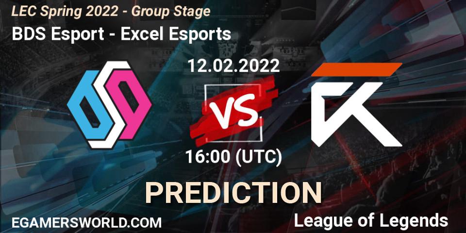 BDS Esport - Excel Esports: прогноз. 12.02.2022 at 16:00, LoL, LEC Spring 2022 - Group Stage