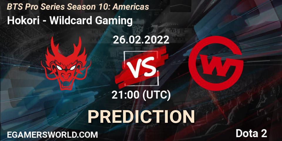 Hokori - Wildcard Gaming: прогноз. 26.02.22, Dota 2, BTS Pro Series Season 10: Americas
