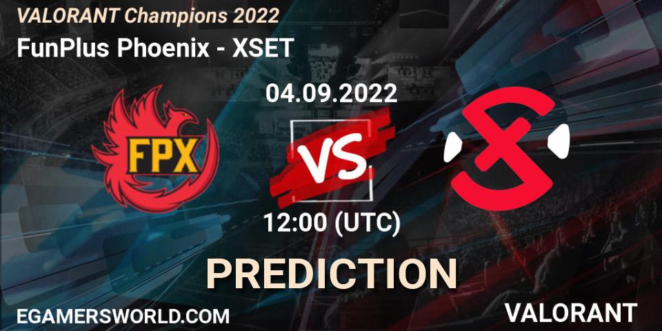 FunPlus Phoenix - XSET: прогноз. 05.09.22, VALORANT, VALORANT Champions 2022