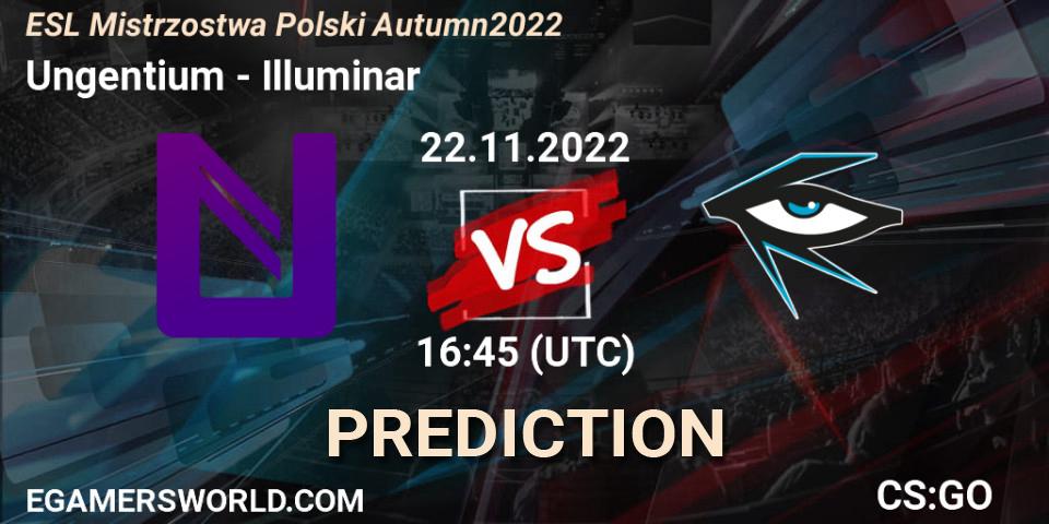 Ungentium - Illuminar: прогноз. 22.11.2022 at 21:45, Counter-Strike (CS2), ESL Mistrzostwa Polski Autumn 2022