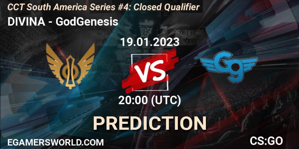 DIVINA - GodGenesis: прогноз. 19.01.23, CS2 (CS:GO), CCT South America Series #4: Closed Qualifier