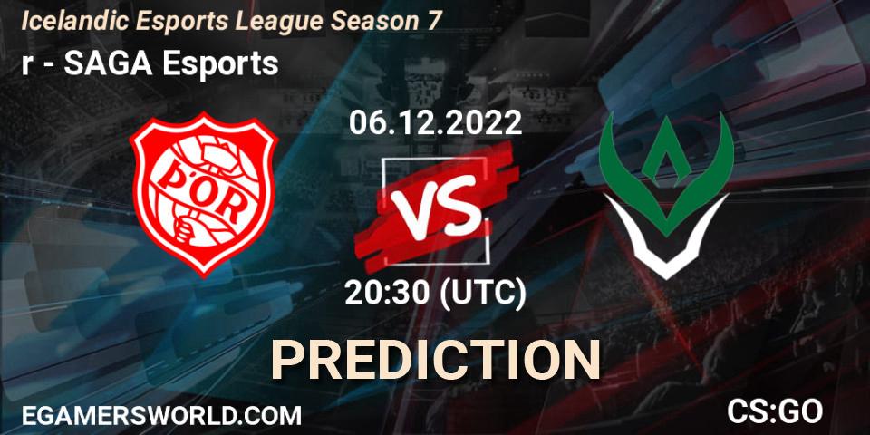 Þór - SAGA Esports: прогноз. 06.12.2022 at 20:30, Counter-Strike (CS2), Icelandic Esports League Season 7