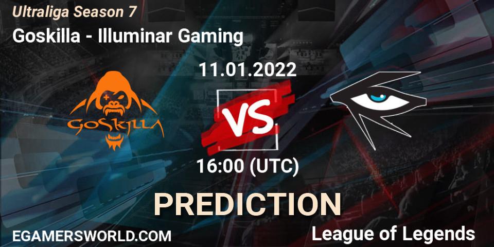 Goskilla - Illuminar Gaming: прогноз. 11.01.2022 at 16:00, LoL, Ultraliga Season 7