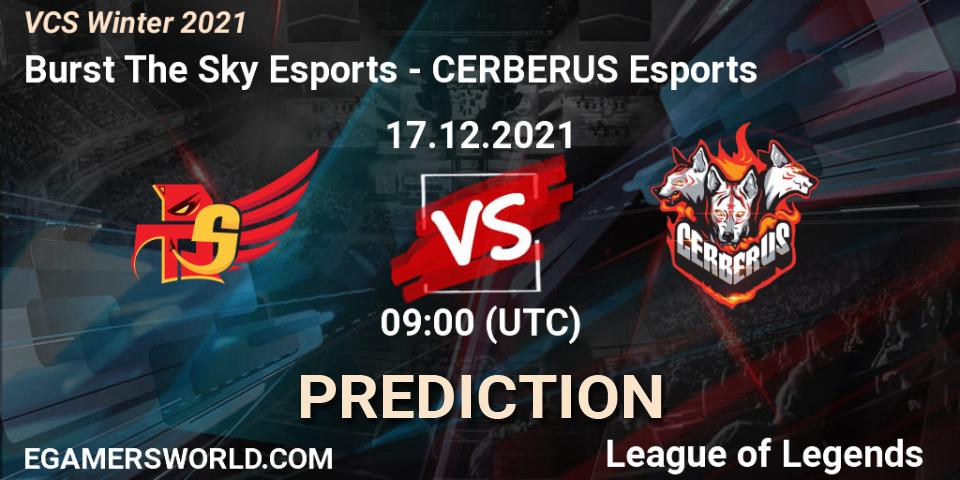 Burst The Sky Esports - CERBERUS Esports: прогноз. 17.12.2021 at 09:00, LoL, VCS Winter 2021