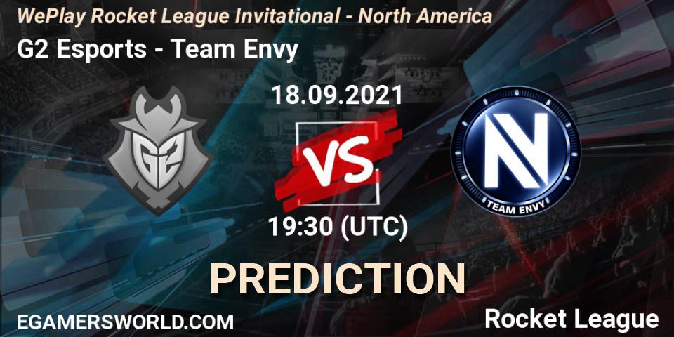 G2 Esports - Team Envy: прогноз. 18.09.2021 at 19:30, Rocket League, WePlay Rocket League Invitational - North America