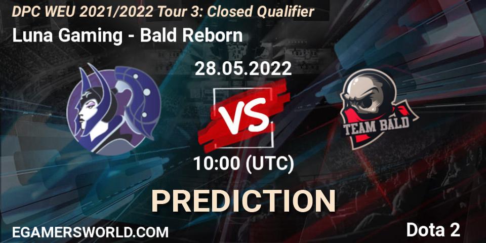 Luna Gaming - Bald Reborn: прогноз. 28.05.2022 at 14:30, Dota 2, DPC WEU 2021/2022 Tour 3: Closed Qualifier