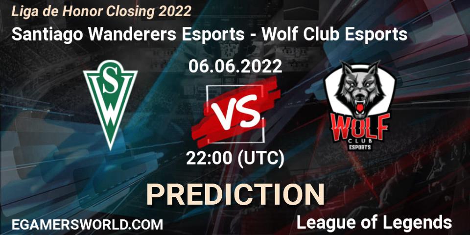 Santiago Wanderers Esports - Wolf Club Esports: прогноз. 06.06.22, LoL, Liga de Honor Closing 2022