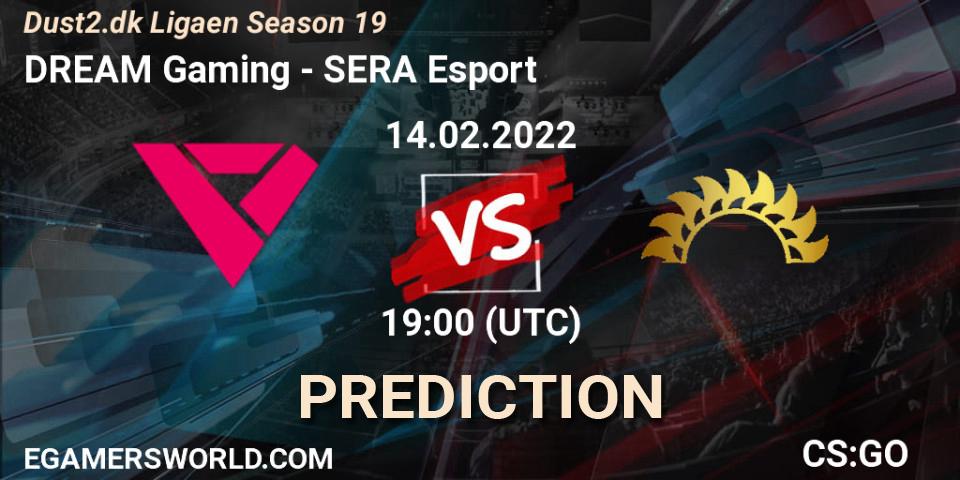 DREAM Gaming - SERA Esport: прогноз. 14.02.2022 at 19:00, Counter-Strike (CS2), Dust2.dk Ligaen Season 19