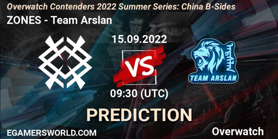 ZONES - Team Arslan: прогноз. 15.09.22, Overwatch, Overwatch Contenders 2022 Summer Series: China B-Sides