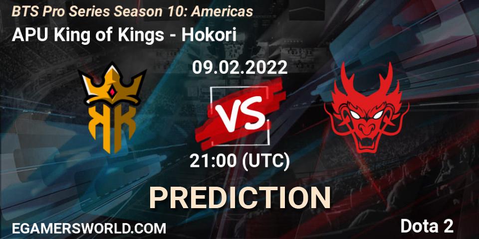 APU King of Kings - Hokori: прогноз. 09.02.2022 at 21:00, Dota 2, BTS Pro Series Season 10: Americas
