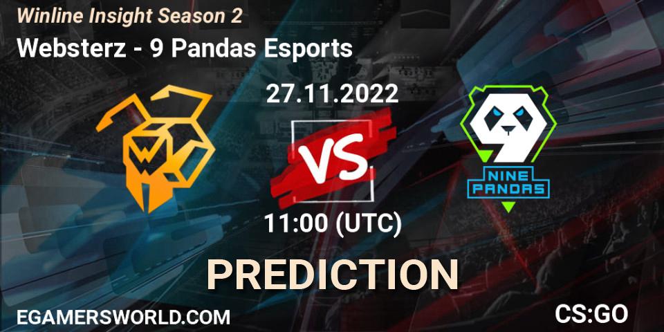 Websterz - 9 Pandas Esports: прогноз. 27.11.22, CS2 (CS:GO), Winline Insight Season 2