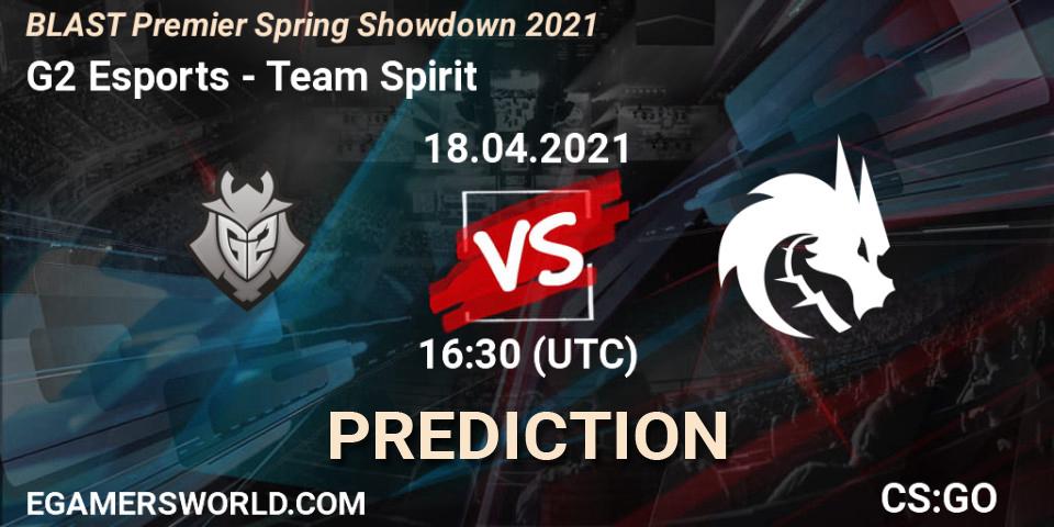 G2 Esports - Team Spirit: прогноз. 18.04.2021 at 13:30, Counter-Strike (CS2), BLAST Premier Spring Showdown 2021