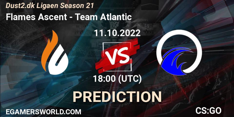Flames Ascent - Team Atlantic: прогноз. 11.10.22, CS2 (CS:GO), Dust2.dk Ligaen Season 21