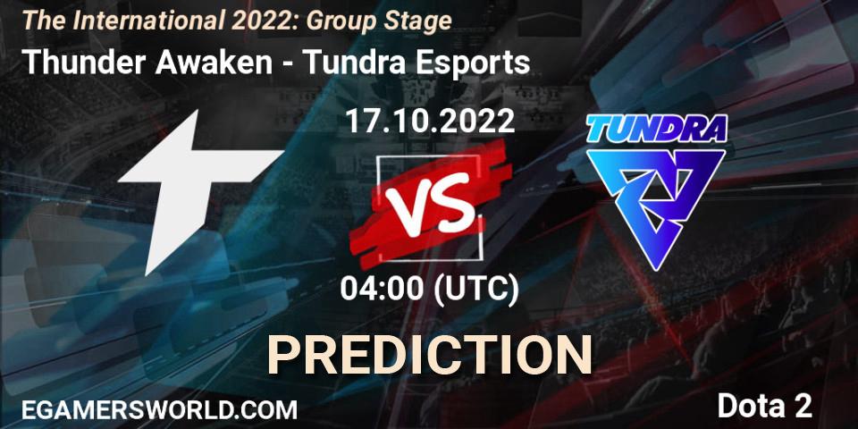 Thunder Awaken - Tundra Esports: прогноз. 17.10.2022 at 03:53, Dota 2, The International 2022: Group Stage