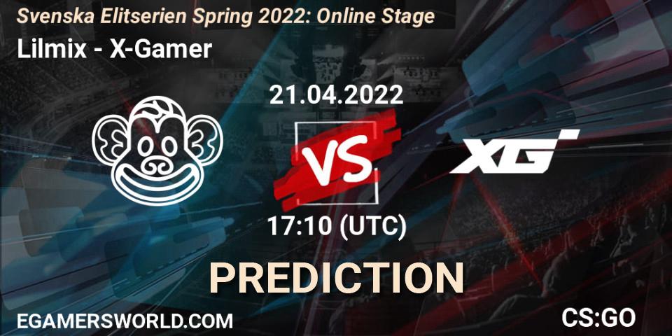 Lilmix - X-Gamer: прогноз. 21.04.2022 at 17:10, Counter-Strike (CS2), Svenska Elitserien Spring 2022: Online Stage