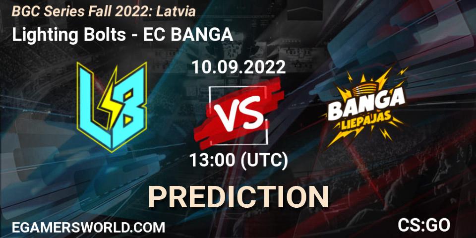Lighting Bolts - EC BANGA: прогноз. 10.09.2022 at 13:00, Counter-Strike (CS2), BGC Series Fall 2022: Latvia