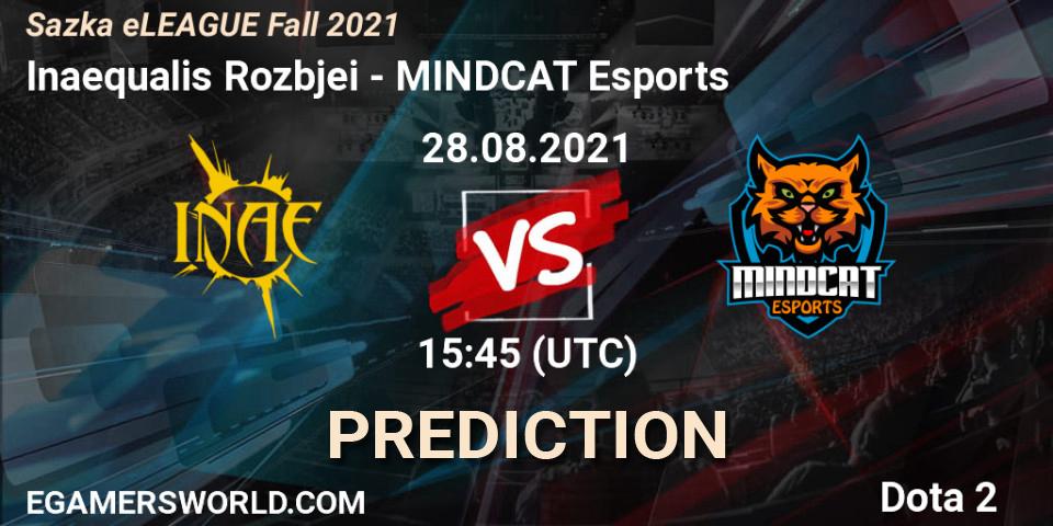 Inaequalis Rozbíječi - MINDCAT Esports: прогноз. 28.08.2021 at 16:00, Dota 2, Sazka eLEAGUE Fall 2021