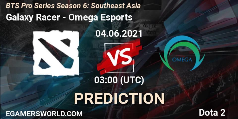 Galaxy Racer - Omega Esports: прогноз. 04.06.2021 at 03:04, Dota 2, BTS Pro Series Season 6: Southeast Asia