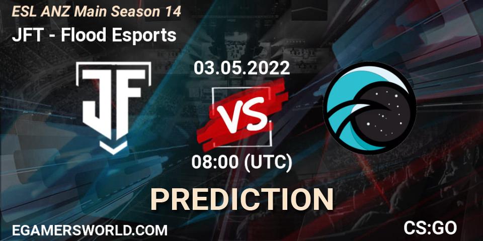 JFT - Flood Esports: прогноз. 03.05.2022 at 08:00, Counter-Strike (CS2), ESL ANZ Main Season 14