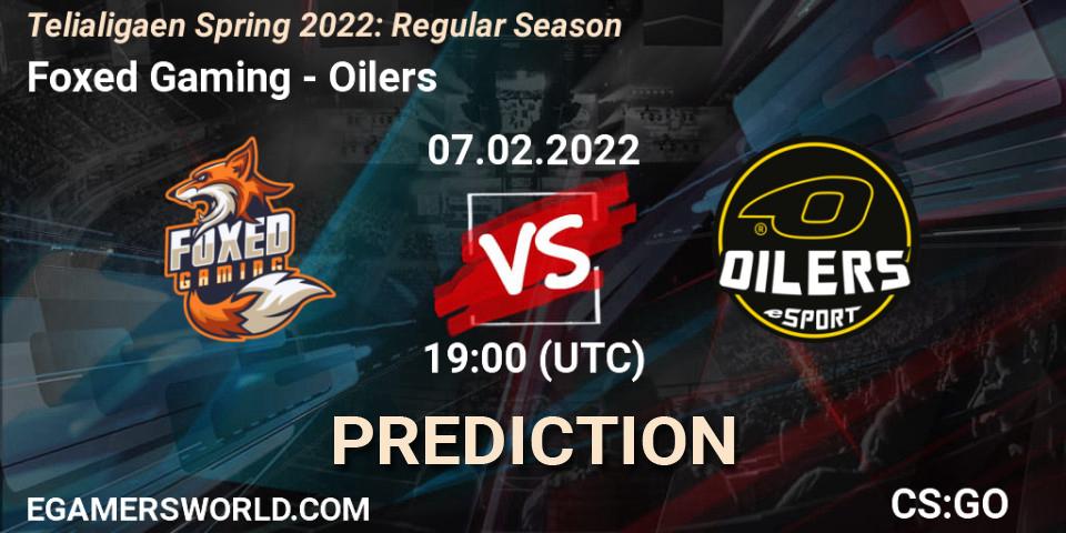Foxed Gaming - Oilers: прогноз. 07.02.2022 at 19:00, Counter-Strike (CS2), Telialigaen Spring 2022: Regular Season