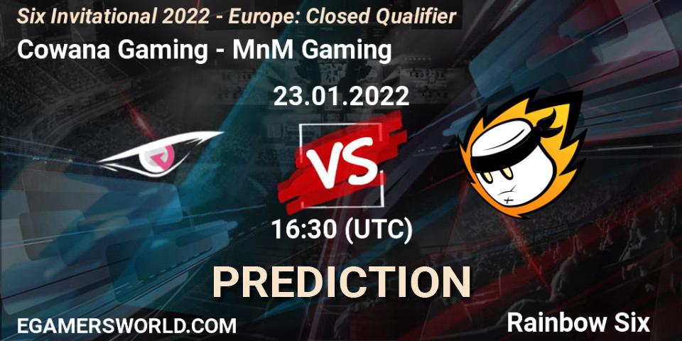 Cowana Gaming - MnM Gaming: прогноз. 23.01.22, Rainbow Six, Six Invitational 2022 - Europe: Closed Qualifier