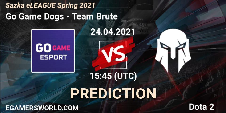 Go Game Dogs - Team Brute: прогноз. 24.04.2021 at 15:45, Dota 2, Sazka eLEAGUE Spring 2021