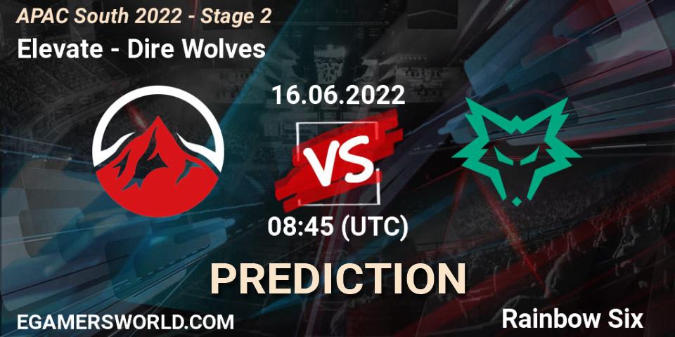 Elevate - Dire Wolves: прогноз. 16.06.2022 at 08:45, Rainbow Six, APAC South 2022 - Stage 2