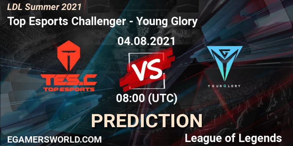 Top Esports Challenger - Young Glory: прогноз. 04.08.2021 at 08:00, LoL, LDL Summer 2021