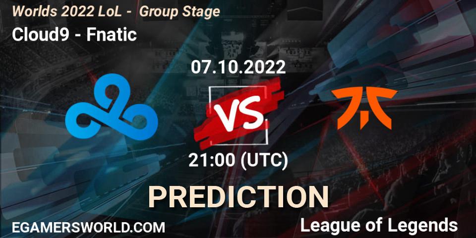 Cloud9 - Fnatic: прогноз. 07.10.22, LoL, Worlds 2022 LoL - Group Stage