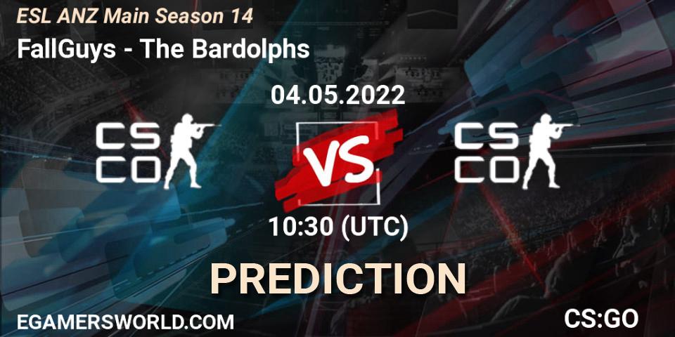 FallGuys - The Bardolphs: прогноз. 04.05.2022 at 10:30, Counter-Strike (CS2), ESL ANZ Main Season 14