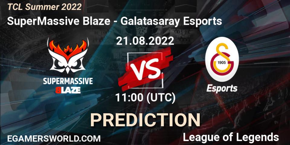 SuperMassive Blaze - Galatasaray Esports: прогноз. 21.08.22, LoL, TCL Summer 2022
