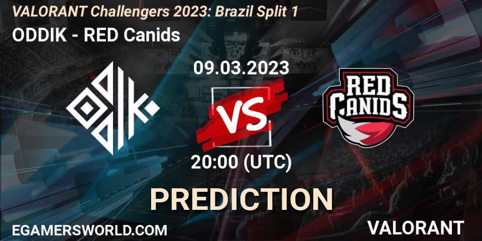 ODDIK - RED Canids: прогноз. 09.03.2023 at 20:15, VALORANT, VALORANT Challengers 2023: Brazil Split 1