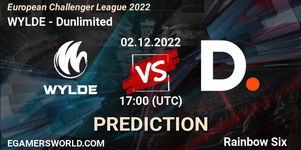 WYLDE - Dunlimited: прогноз. 02.12.22, Rainbow Six, European Challenger League 2022