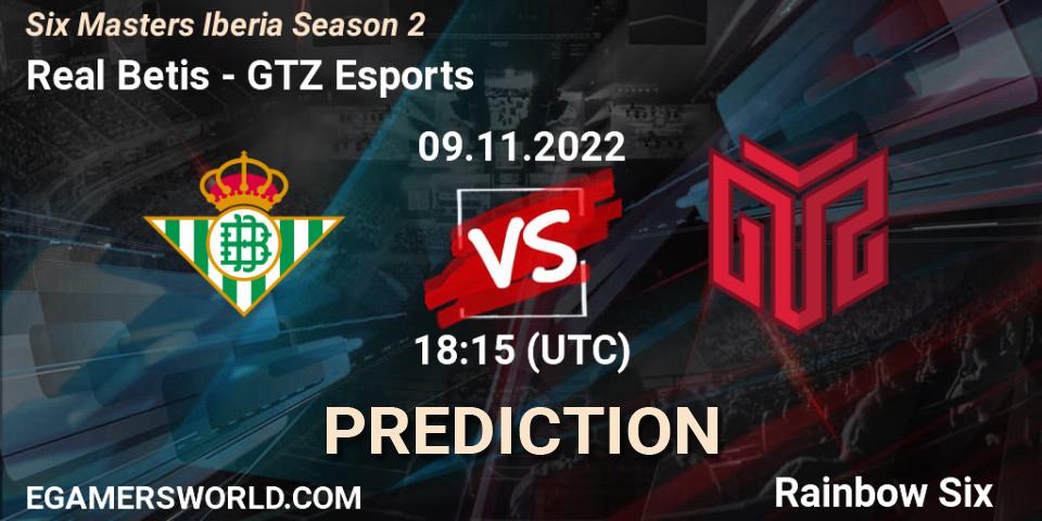 Real Betis - GTZ Esports: прогноз. 09.11.2022 at 18:15, Rainbow Six, Six Masters Iberia Season 2
