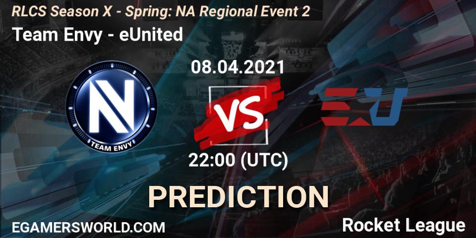 Team Envy - eUnited: прогноз. 08.04.2021 at 22:00, Rocket League, RLCS Season X - Spring: NA Regional Event 2