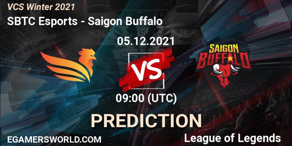SBTC Esports - Saigon Buffalo: прогноз. 05.12.2021 at 09:00, LoL, VCS Winter 2021