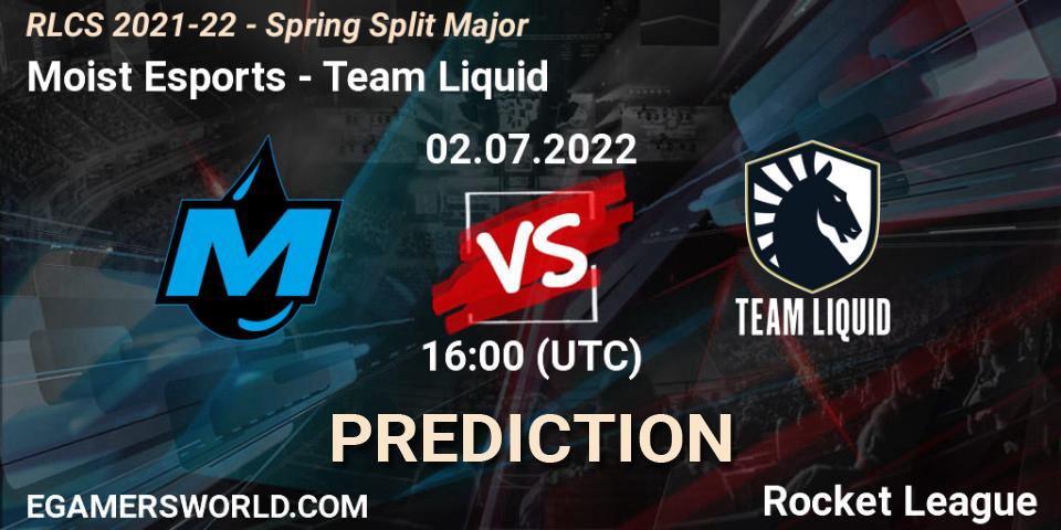 Moist Esports - Team Liquid: прогноз. 02.07.22, Rocket League, RLCS 2021-22 - Spring Split Major