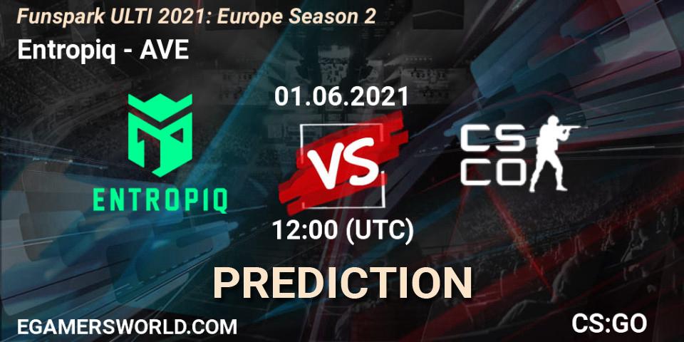 Entropiq - AVE: прогноз. 01.06.2021 at 12:00, Counter-Strike (CS2), Funspark ULTI 2021: Europe Season 2