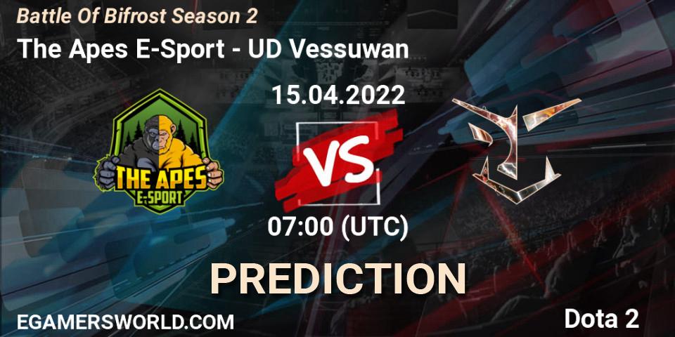 The Apes E-Sport - UD Vessuwan: прогноз. 15.04.2022 at 07:00, Dota 2, Battle Of Bifrost Season 2