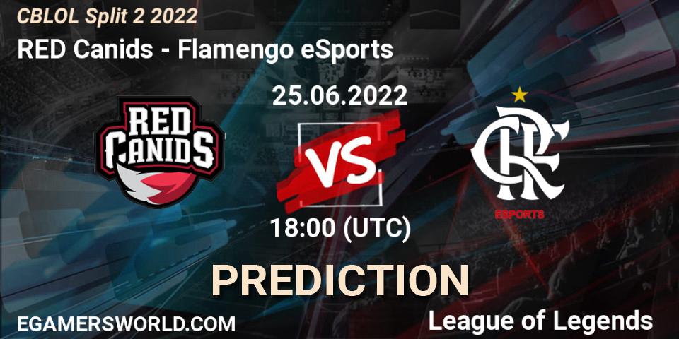 RED Canids - Flamengo eSports: прогноз. 25.06.2022 at 18:50, LoL, CBLOL Split 2 2022
