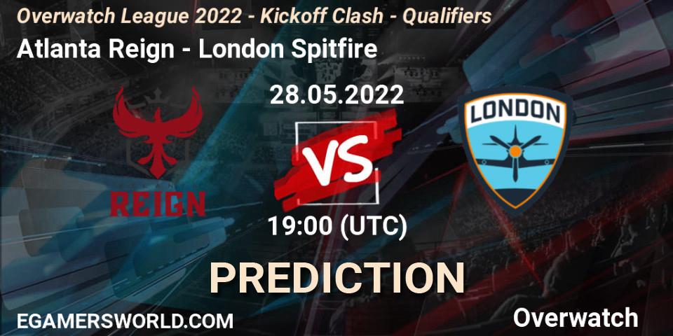 Atlanta Reign - London Spitfire: прогноз. 28.05.2022 at 19:00, Overwatch, Overwatch League 2022 - Kickoff Clash - Qualifiers