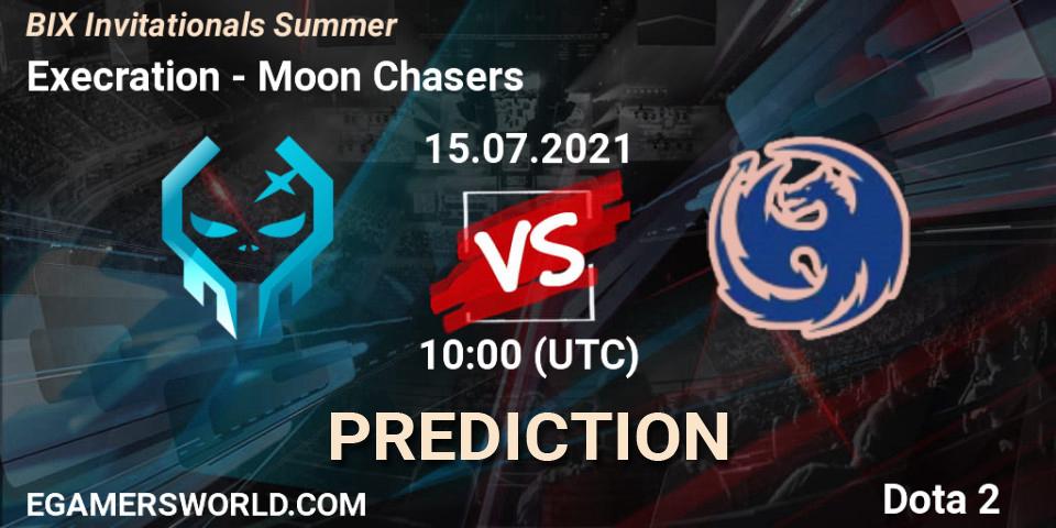 Execration - Moon Chasers: прогноз. 15.07.2021 at 10:37, Dota 2, BIX Invitationals Summer